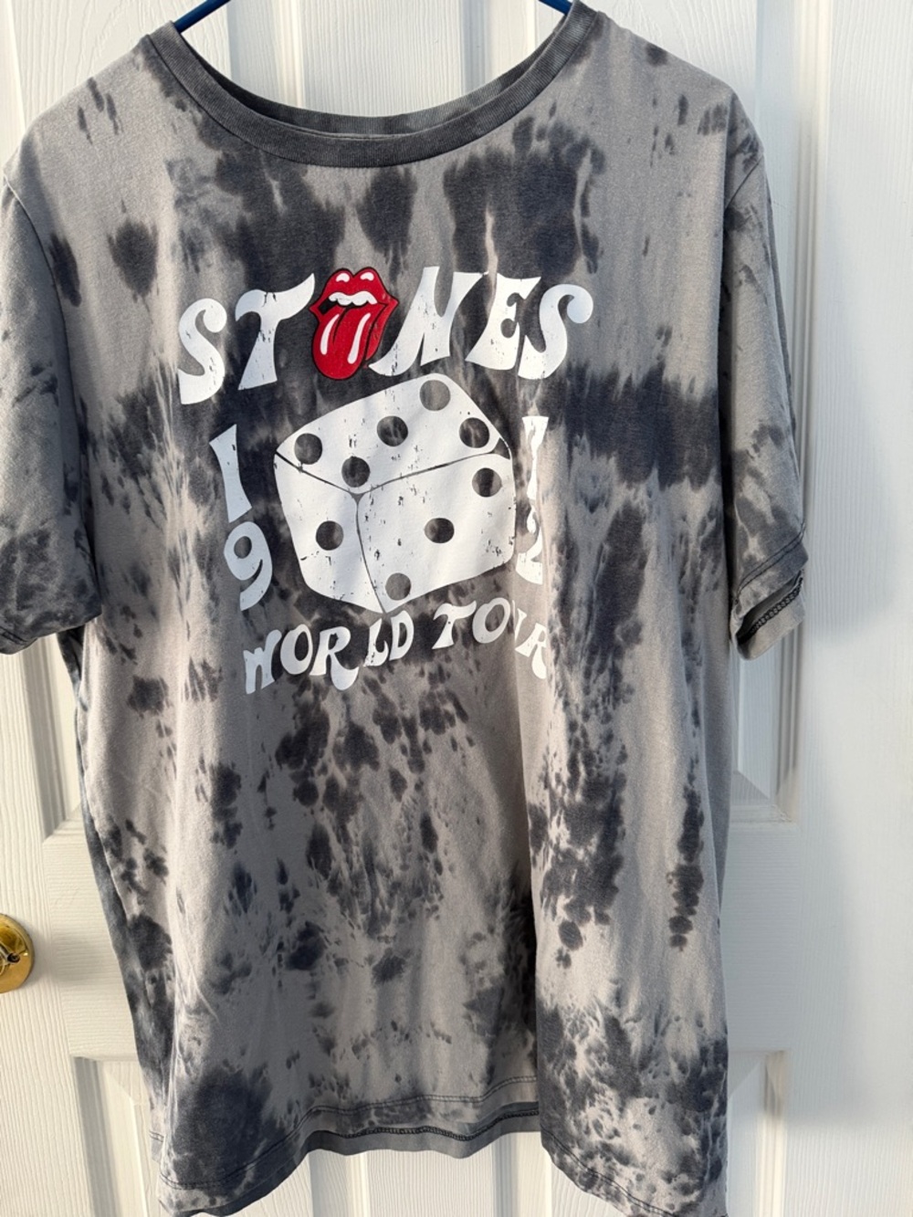 the Rolling Stones Gray Tee with White Logo